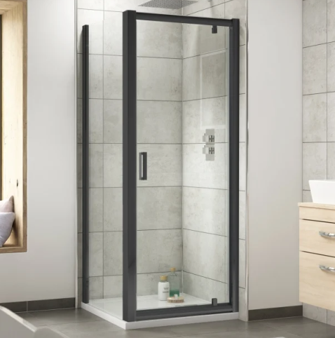 Black Complete Squared Shower Enclosure